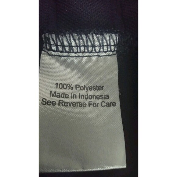 Coral Bay Women's Navy Blue Textured Golf Tennis Polo Size Petite Medium - Picture 4 of 6